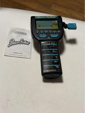 Vintage 1996 Radica Bass Fishin' 3732 Handheld Electronic Fishing Game W/manual